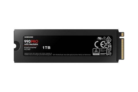 Dysk SSD Samsung 990 Pro Heatsink 1 TB M.2 NVMe PCIe 4.0 7450 MBs