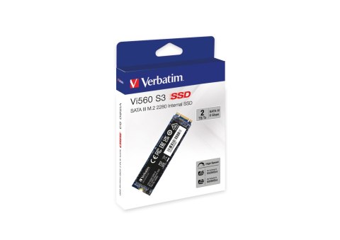 Dysk SSD Verbatim Vi560 2 TB M.2 2280 SATA III odczyt do 550 MB/s