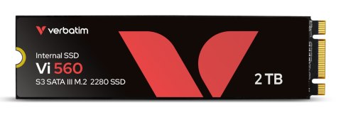 Dysk SSD Verbatim Vi560 2 TB M.2 2280 SATA III odczyt do 550 MB/s