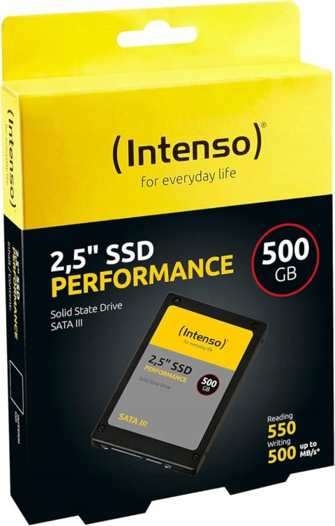 Dysk wewnętrzny SSD Intenso Performance 500 GB 2.5 cala SATA III 3814450