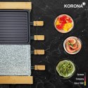 Korona 45090 grill raclette dla 8 osób, wysokiej jakości design bambusowy