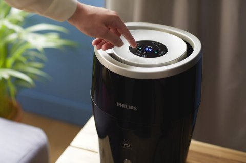 Nawilżacz Powietrza Philips HU4813slash10 Ewaporacyjny do 44 m2 Czarny