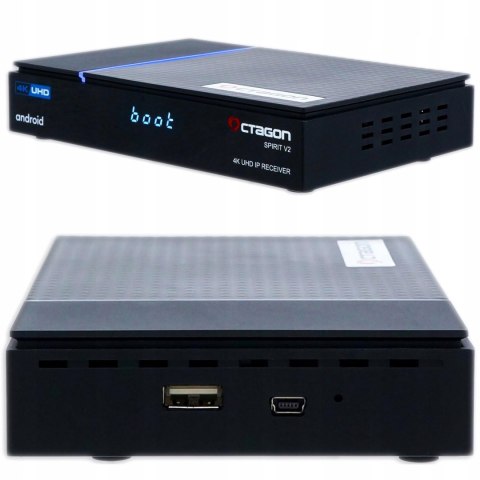 TV Box Octagon Spirit V2 Pro 4K UHD Android TV 2 GB RAM 32 GB Bluetooth