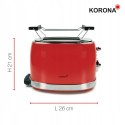 Toster Korona 21668 czerwony 850 W