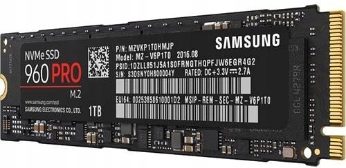 Dysk SSD Samsung 960 PRO 1TB M.2 GW FV MEGA OKAZJA