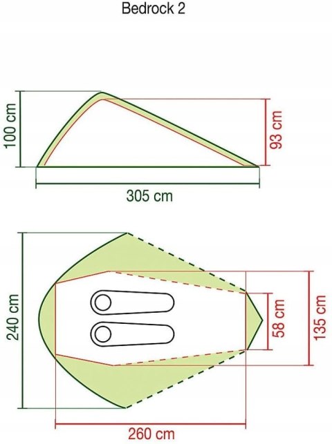 Namiot rowerowy/camping Coleman Bedrock 2 FV NOWY