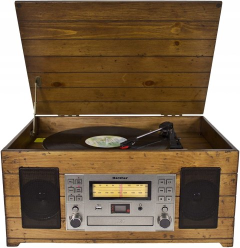 GRAMOFON KARCHER NO-038 BLUETOOTH WOOD OKAZJA!