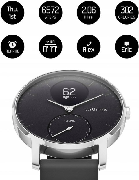 Hybrydowy Smartwatch Withings Steel HR 40mm NOWY!!