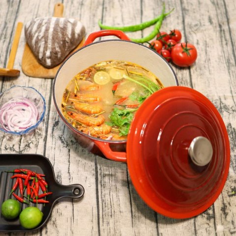 Garnek żeliwny z emalią Puricon 5,2 L 26cm