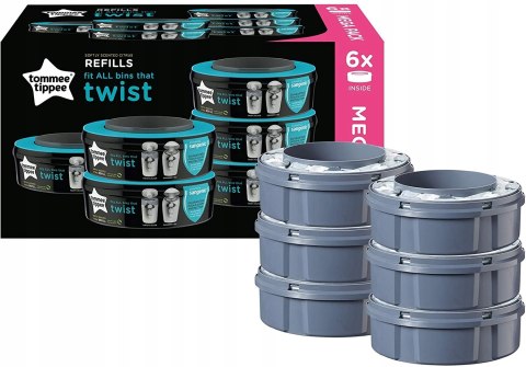 Wkłady do kosza Tommee Tippee 6 sztuk Wkłady do kosza Tommee Tippee 6 sztuk