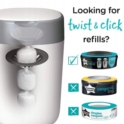 Wkłady do kosza Tommee Tippee 6 sztuk Wkłady do kosza Tommee Tippee 6 sztuk