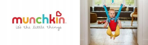 Skoczek Munchkin Bounce pomarańczowo-niebieski