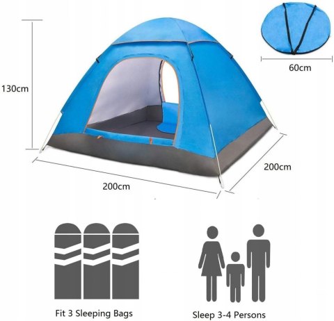 Namiot turystyczny Yuanj Tenda 3 MEGA OKAZJA FV!