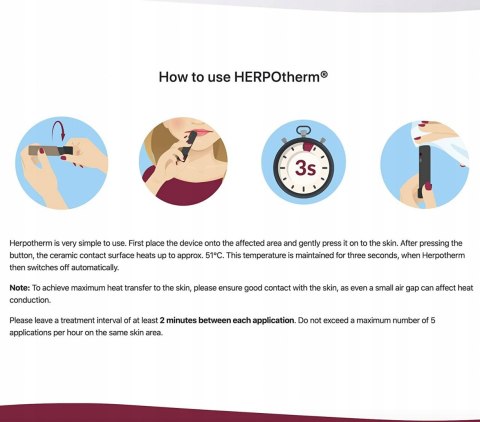 Obróbka cieplna Herpotherm na opryszczkę POMADKA Obróbka cieplna Herpotherm na opryszczkę POMADKA