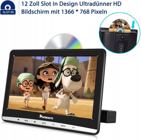 PRZENOŚNY ODTWARZACZ DVD NAVISKAUTO 12'' OKAZJA!