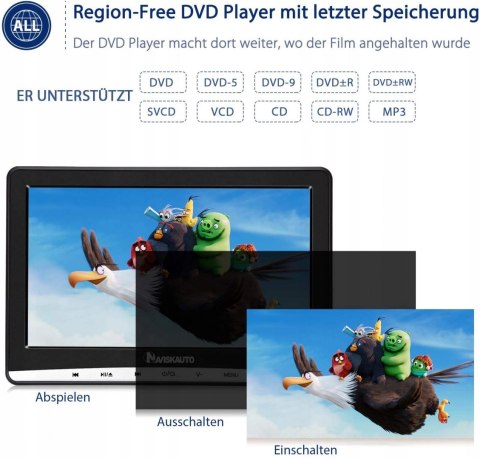 PRZENOŚNY ODTWARZACZ DVD NAVISKAUTO 12'' OKAZJA!