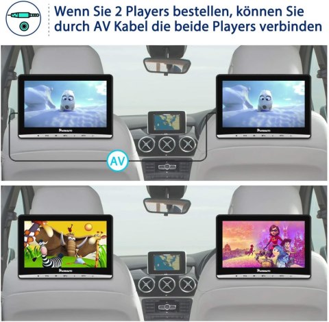 PRZENOŚNY ODTWARZACZ DVD NAVISKAUTO 12'' OKAZJA!