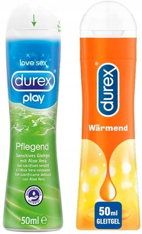 ZESTAW ŻEL DUREX ALOE VERA & WARMING 50ML HIT!