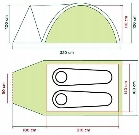 Namiot turystyczny Coleman Darwin 2 Plus GW FV HiT