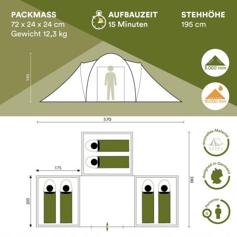 Namiot turystyczny Skandika Daytona XXL