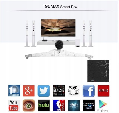 Odtwarzacz multimedialny H96 MAX 4GB RAM 64GB ROM!