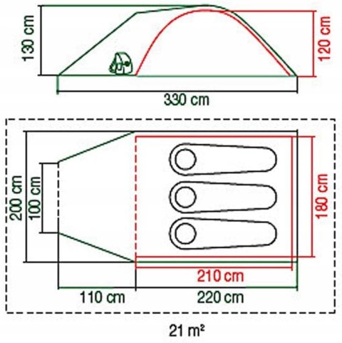Namiot dla 3 osób Kobuk Valley 3 Plus Coleman