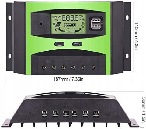 STEROWNIK GIARIDE 30A 24/12V REGULATOR ŁADOWANIA!