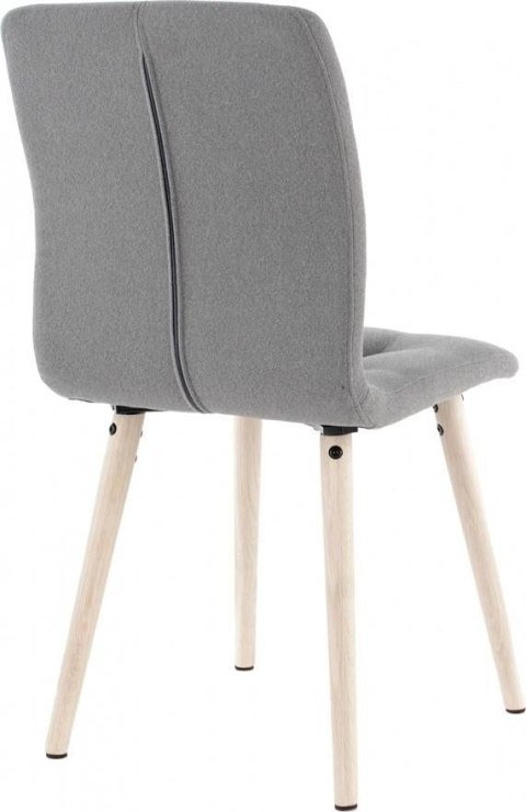 KRZESŁO Frida tkanina drewno dąb szare ACTONA HIT!