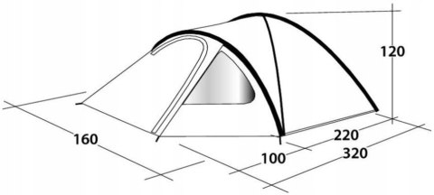 Namiot turystyczny Outwell Cloud 2 GW FV MEGA HiT