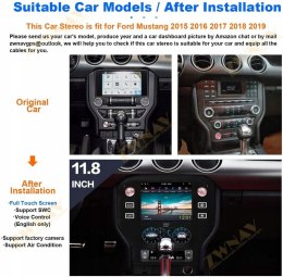 RADIO ZWNAV 11,8'' FORD MUSTANG 2015-2019 WIFI GPS