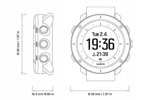 Zegarek GPS Suunto Traverse Grafitowy GW FV OKAZJA