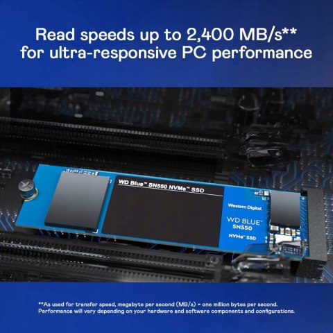 Dysk SSD WD BLUE SN550 500GB NVMe 2400MB/s HiT