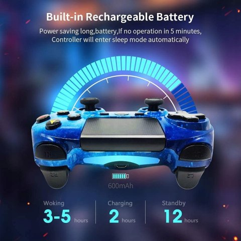 Kontroler ISHAKO bezprzewodowy kompatybilny z PS4