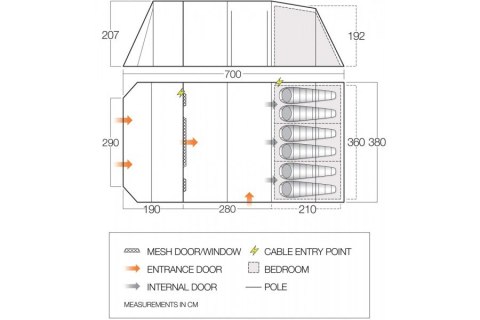 Namiot rodzinny Vango Purbeck 600XL FV MEGA HiT!