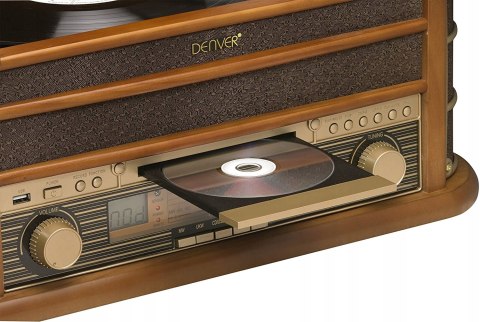 GRAMOFON DENVER MCR-50 CD USB RETRO WOOD OKAZJA!