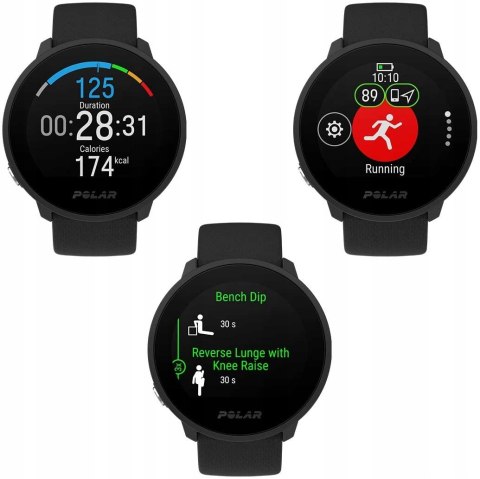 POLAR Unite Fitness Zegarek Sportowy Czarny FV GW!