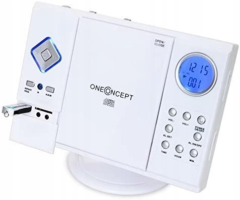 WIEŻA STEREO ONECONCEPT V-12 CD USB MP3 WHITE HIT!