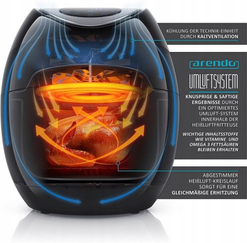 Frytkownica Beztłuszczowa Arendo FRYDAY 3,2l 1400W