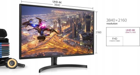 MONITOR LG 32UK550-B 32'' UHD 4K DLA GRACZA OKAZJA