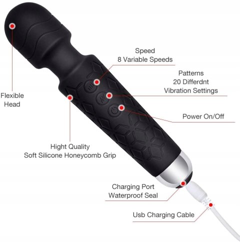 WIBRATOR YUECHAO DO ŁECHTACZKI CZARNY OKAZJA HIT!