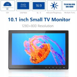 MONITOR CCTV 10.1 MONITORING LCD BLACK OKAZJA HIT!