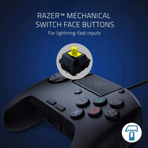 Pad przewodowy PS4 Razer Raion Fightpad czarny HIT Pad przewodowy PS4 Razer Raion Fightpad czarny HIT