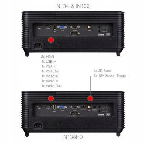 Projektor Infocus IN136 KRÓTKI RZUT 4000ANSI FV23%
