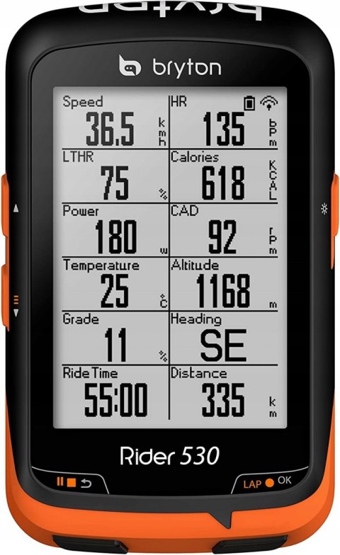Licznik rowerowy bezprzewodowy BRYTON RIDER 530T
