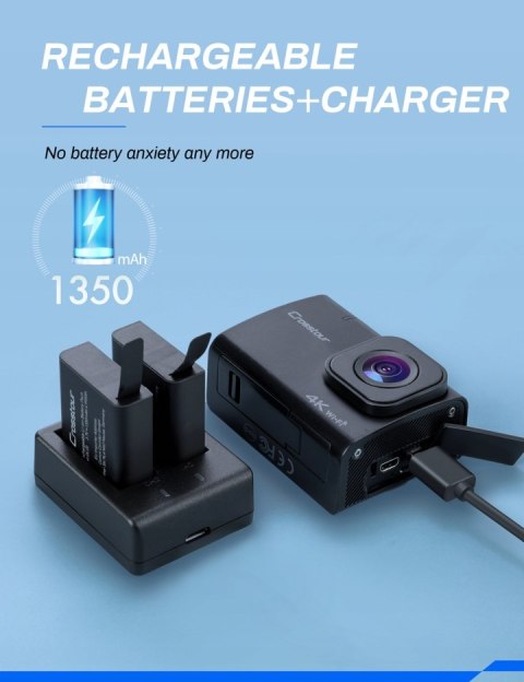 HIT! Kamera sportowa 4K 50FPS Crosstour CT9500