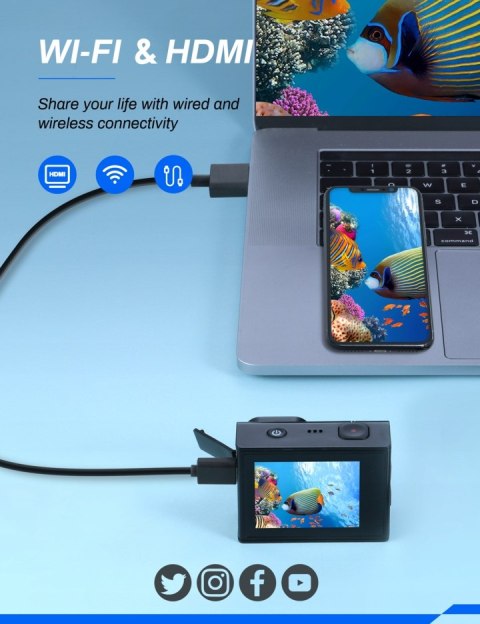 HIT! Kamera sportowa 4K 50FPS Crosstour CT9500