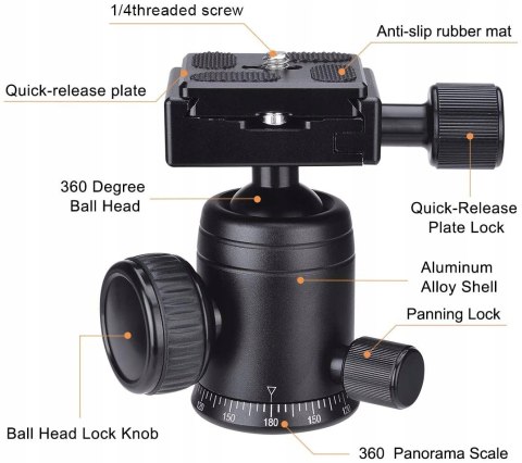 HIT! Statyw z przyssawkami DSLR Fantaseal TITAN