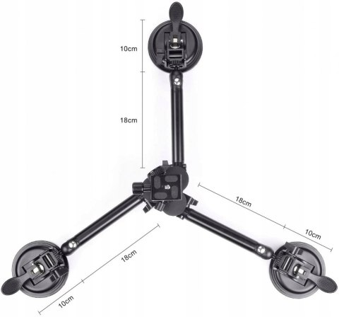 HIT! Statyw z przyssawkami DSLR Fantaseal TITAN