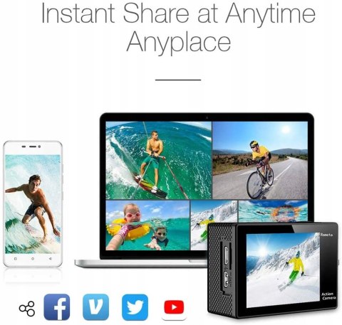 Kamera sportowa AKASO EK7000 12 Mpx - neibieska