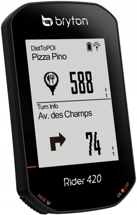 Licznik rowerowy bezprzewodowy BRYTON Rider 420T